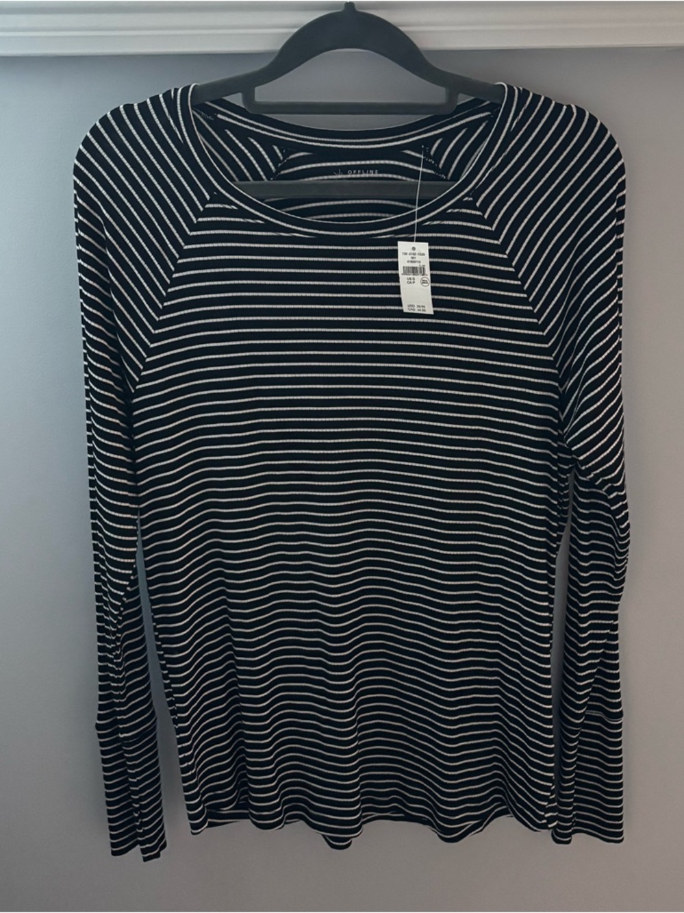 Offline by Aerie Thunbs Up Ribbed Raglan Long Sleeve T-shirt